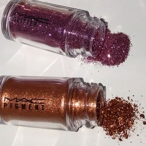 MAC Copper Pigment & Pink Glitter Set NWT